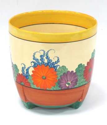 Lot 1243 - Clarice Cliff Dover shaped Jardiniere...