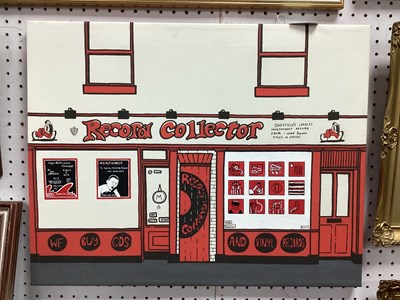 Lot 1468 - Print of the record collector store, Sheffield...