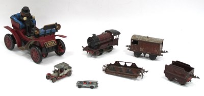 Lot 1356 - Hornby 501 'O' Gauge Engine and Three LMS...