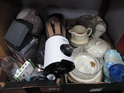 Lot 1042 - Mag-Lite, Swift binoculars, globe, milk...