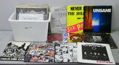 Lot 380 - Punk Interest LPs, thirty to include Sex...