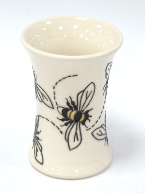 Lot 1288 - A Moorcroft Pottery Vase, painted in the 'Bee...