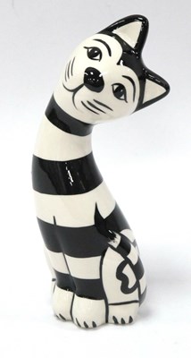 Lot 1273 - Lorna Bailey Humbug the Cat 17.5cm tall.