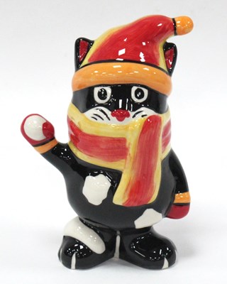 Lot 1216 - Lorna Bailey Snowball the Cat 13.5cm tall.