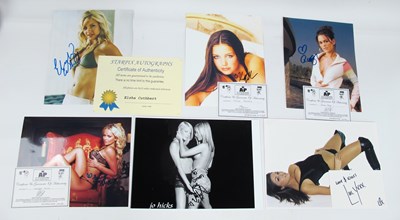 Lot 1320 - Glamour Girls Autographs - Jo Hicks, Lucy...