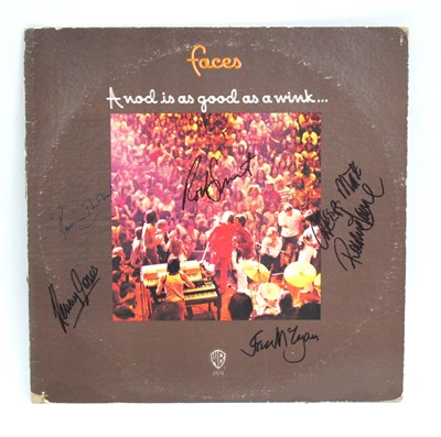 Lot 1313 - Rod Stewart and The Faces Autographs - Rod...