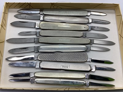 Lot 362 - Ten Assorted Two Blade Folding Pocket Knives,...