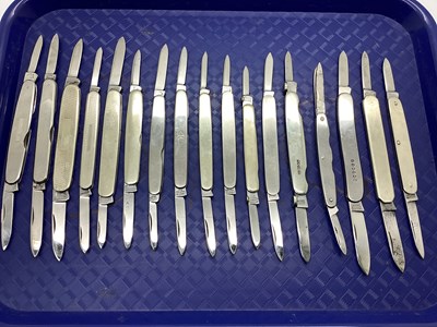 Lot 365 - A Collection of Assorted Two Blade Folding...