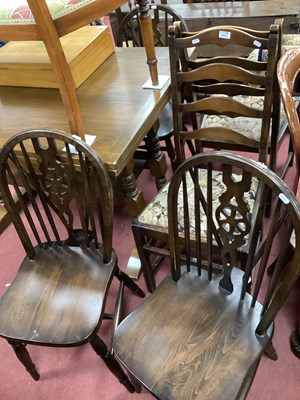Lot 1547 - Four Wheel Back, Windsor chairs, together with...