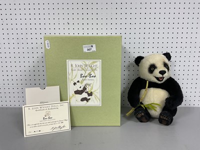 Lot 307 - R.John Wright Dolls, Baby Panda Teddy Bear...