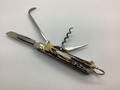 Lot 490 - A Multi Tool Folding Pocket Knife, blade...