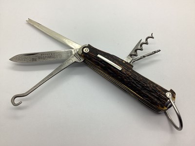 Lot 493 - A Multi Tool Folding Pocket Knife, blade...