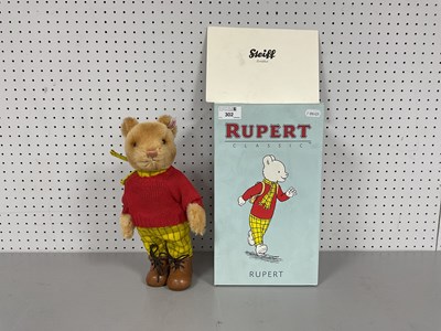 Lot 302 - A Modern Steiff Rupert Bear #653599. With Tags....