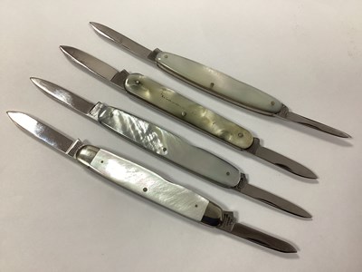Lot 398 - A Collection of Two Blade Folding Pocket...