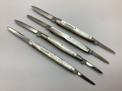Lot 410 - A Collection of Two Blade Folding Pocket...