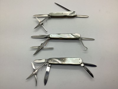 Lot 386 - Multi Tool Folding Pocket Knives, 'Mosley' etc,...