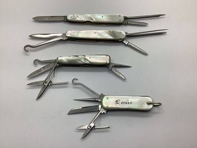 Lot 384 - Multi Tool Folding Pocket Knives, 'Asprey',...