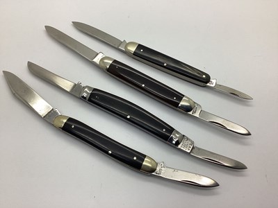 Lot 507 - Two Blade Folding Pocket Knives, three with...