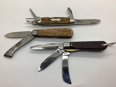 Lot 486 - ? & Co Norwich Single Blade and Wood Scribe...