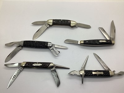 Lot 476 - Multi Blade Folding Pocket Knives, including I....