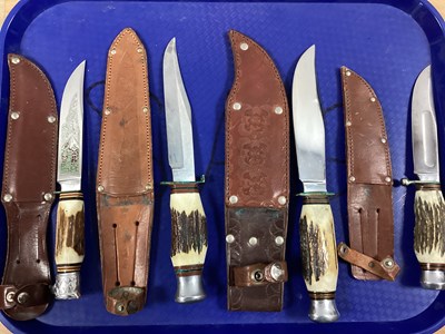 Lot 576 - Hunting Knives, 'blade stamped 'Jowika...