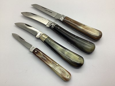 Lot 539 - Single Blade Folding Pocket Knives, polished...