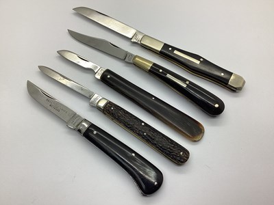 Lot 537 - Single Blade Folding Pocket Knives, including...