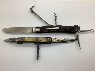 Lot 485 - 'Deans Monument 1700' Coachman's Knife, stag...