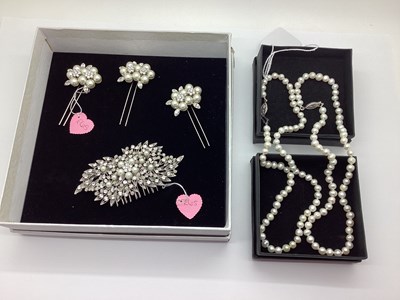 Lot 65 - Ex Bridal Boutique Imitation Pearl and...