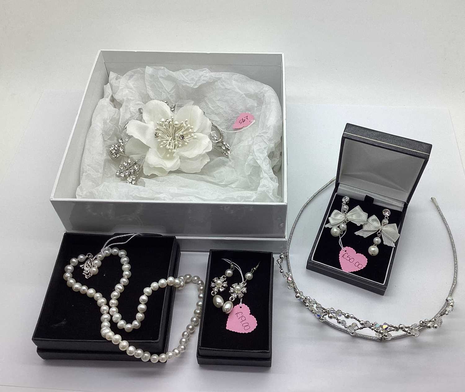 Lot 63 - Ex Bridal Boutique Flower and Diamanté Hair...