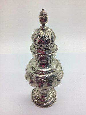 Lot 67 - An Edwardian Hallmarked Silver Sugar Sifter,...