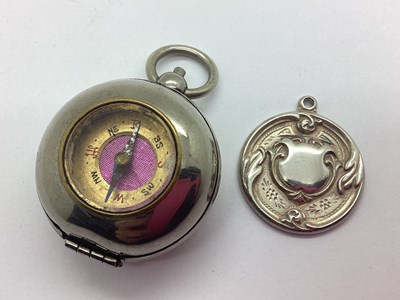 Lot 258 - A Hallmarked Silver Medallion Fob, HB&S,...
