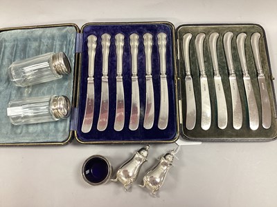 Lot 34 - Walker & Hall; A Set of Six Cased Hallmarked...