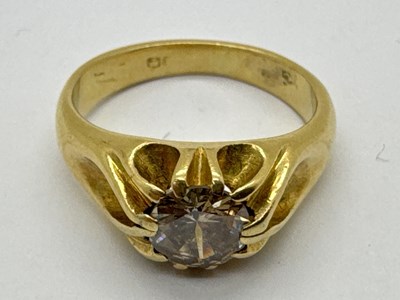 Lot 50 - A Single Stone Diamond Ring, the 4mm (approx)...