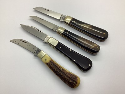 Lot 546 - Four Single Blade Folding Knives, A Wright...