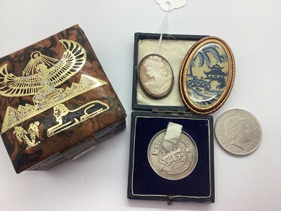 Lot 190 - A Hallmarked Silver Medallion, Birmingham 1919,...