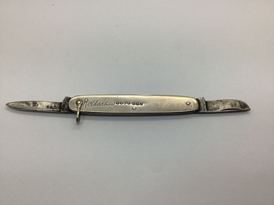 Lot 379 - Two Blade Folding Pocket Knife, hallmarked...