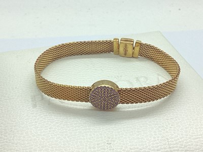 Lot 142 - Pandora; Gilt Coloured Reflexions Bracelet,...