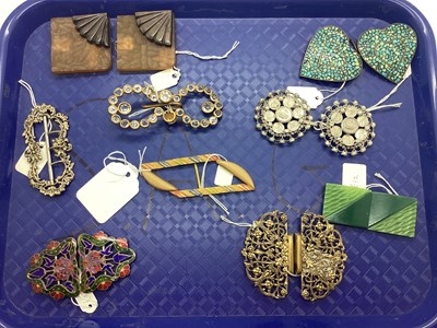 Lot 243 - A Collection of Decorative Vintage Buckles, to...