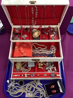 Lot 234 - A Pair of Traditional Style Coral Drop...