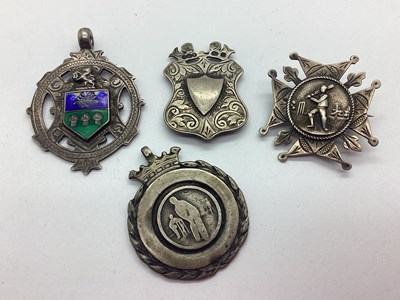 Lot 148 - An Antique Hallmarked Silver Medallion Fob,...