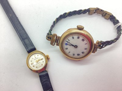 Lot 264 - Perona; A 9ct Gold Cased Ladies Wristwatch,...