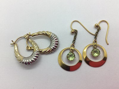 Lot 108 - A Pair of Two-Tone Creole Hoop Earrings, of...