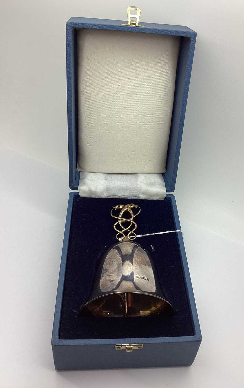 Lot 83 - A Hallmarked Silver Bell, DF, Sheffield 1992,...