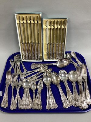Lot 208 - A Six Setting Canteen of Kings Pattern Plated...