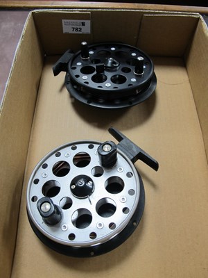 Lot 782 - Two Shakespeare Eagle Centrepin Reels, 4½"...