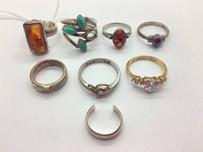 Lot 149 - A Collection of "925" and Other Rings, to...