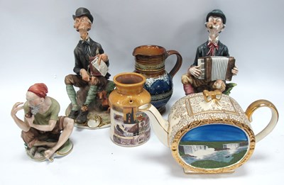 Lot 1239 - Sabier Niagara Falls Teapot, Royal Doulton Jug...
