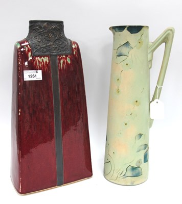 Lot 1261 - Chinese Pottery Maroon Streaked Vase in the...