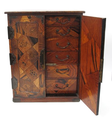 Lot 1434 - Oriental Early XX Century Japanese Marquetry...